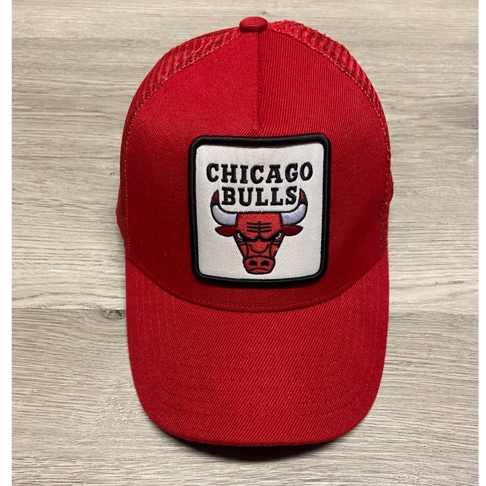 Ultra Game Chicago Bulls NBA Red Trucker Hat Mesh Snapback Adjustable Cap